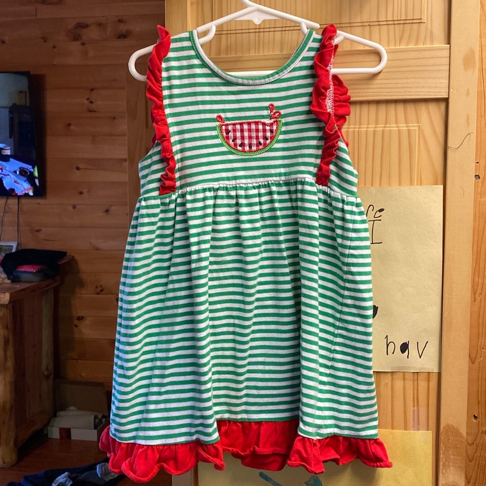 Trotter St Kids watermelon dress